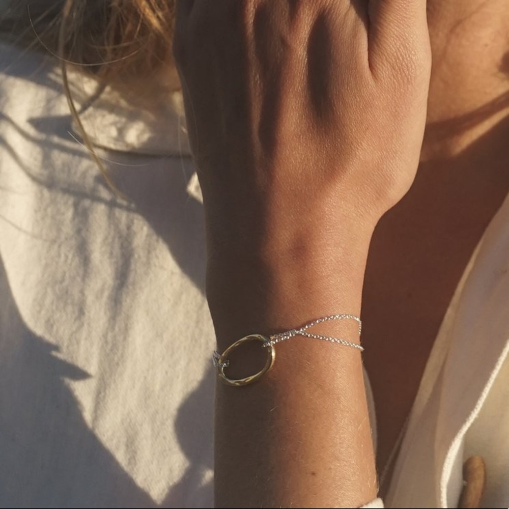 PENNY+GRACE ELEANOR ORGANIC OVAL BRACELET NWT